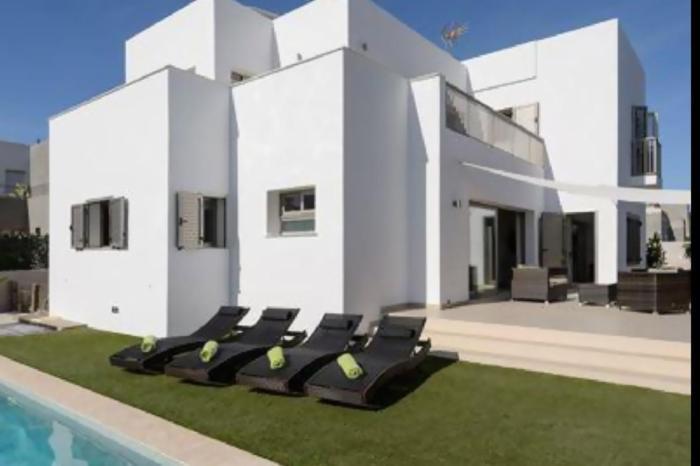 Moderna Casa Con Piscina Privada Villa Santa Eularia des Riu Buitenkant foto