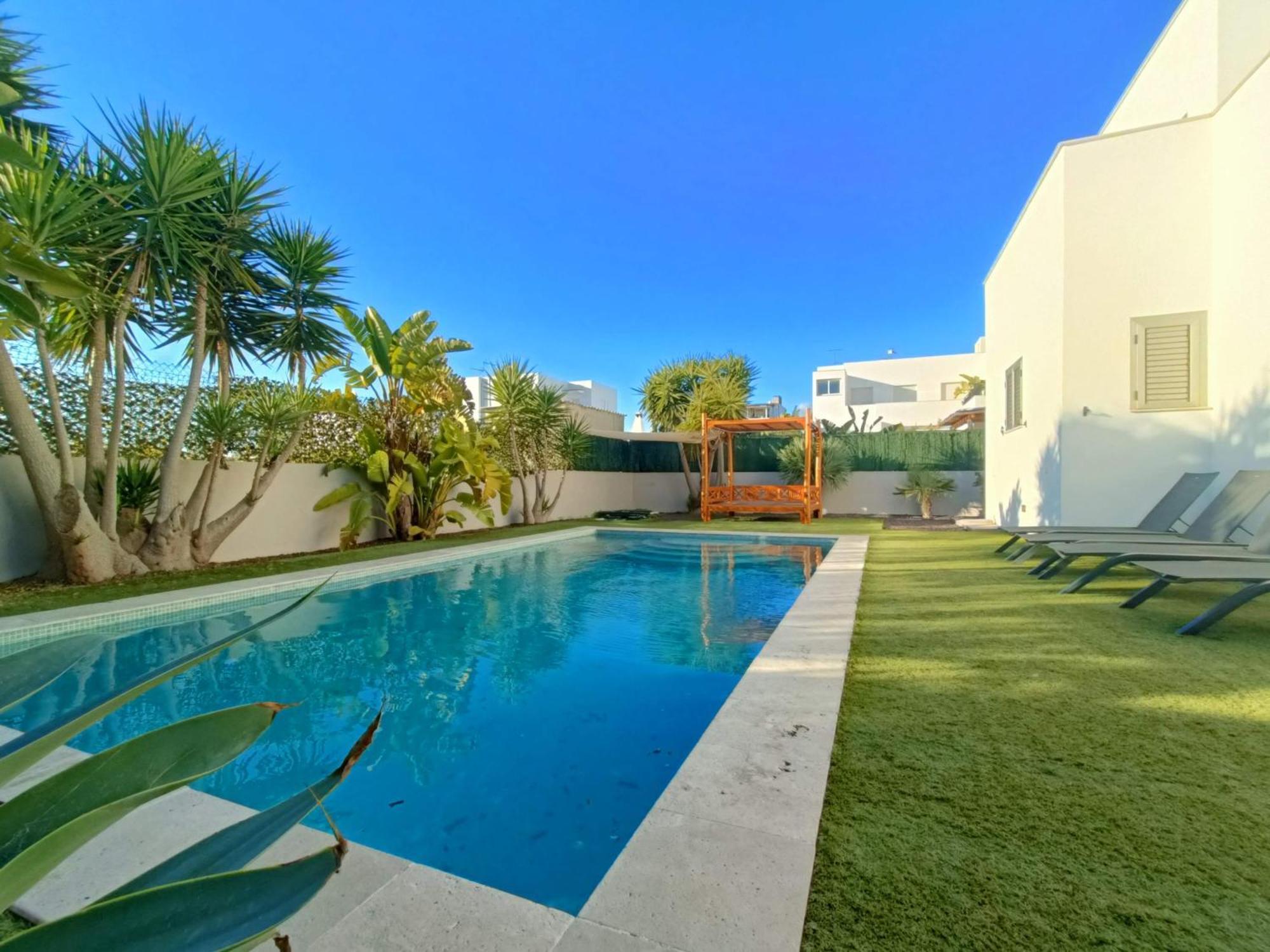 Moderna Casa Con Piscina Privada Villa Santa Eularia des Riu Buitenkant foto